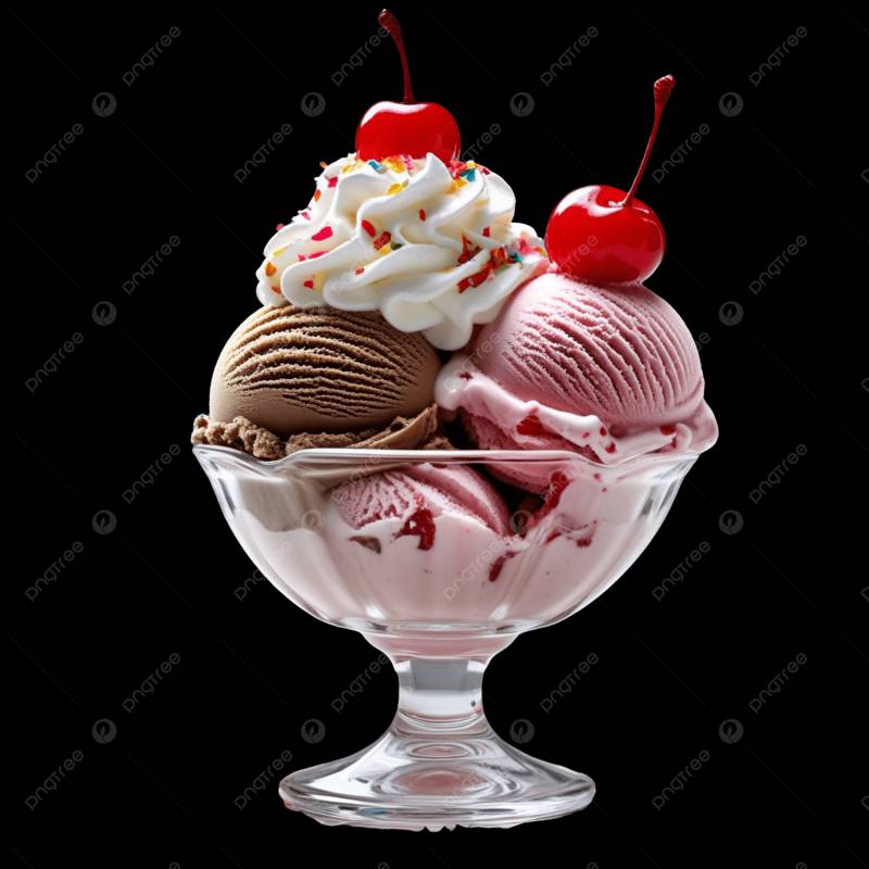 Vanilla/Strawberry/Butterscotch ice cream