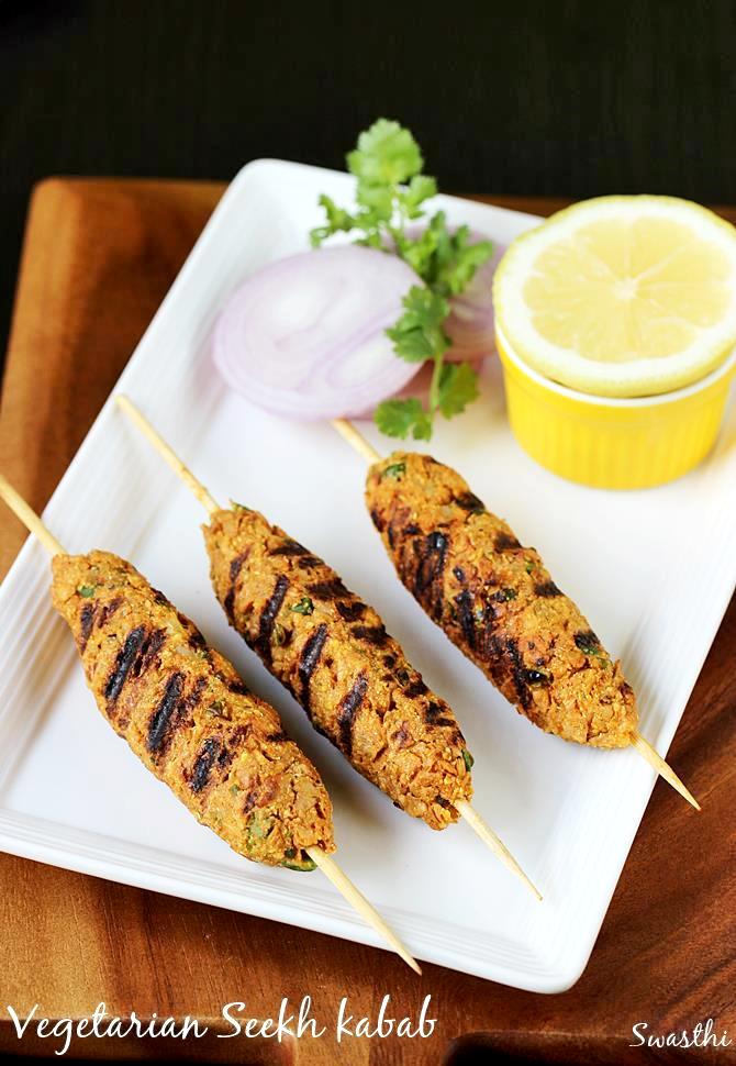Veg. Seekh Kabab/Stuffed Aloo Tandoori