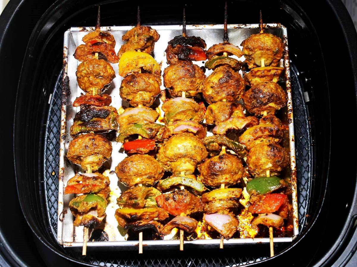 Tandoori Mushroom/Dahi ke kabab