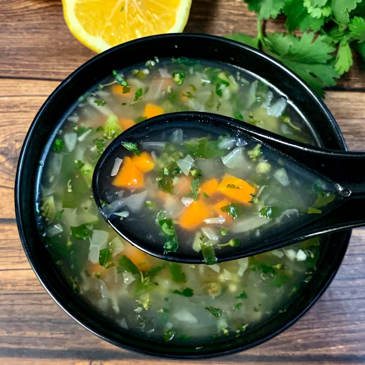 Lemon Coriander Soup