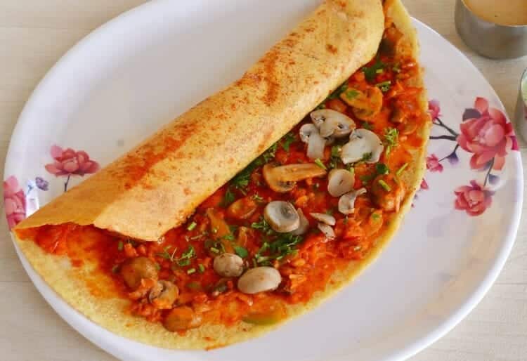 Mushroom Pizza Dosa