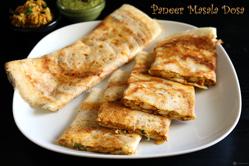 Paneer Garlic Dosa